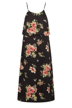 YOURS LONDON Curve Black Floral Overlay Maxi Dress 11 YOURS LONDON Curve Black Floral Overlay Maxi Dress -Saga Dresses Shop 61e02807 eb02 43 161942 Y