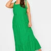 YOURS Curve Green Broderie Anglaise Maxi Dress