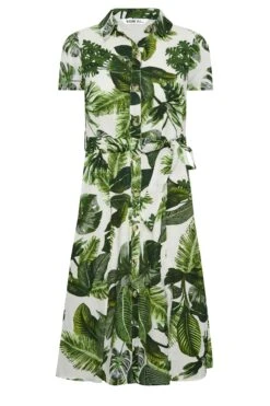 YOURS PETITE Curve Green Leaf Print Shirt Dress 10 YOURS PETITE Curve Green Leaf Print Shirt Dress -Saga Dresses Shop 669ee534 4d6b 4d 174476 X