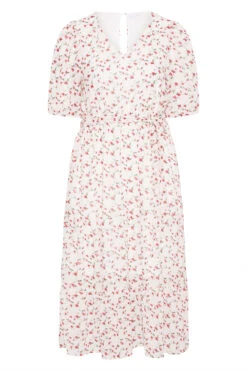 YOURS LONDON Curve White Ditsy Smock Maxi Dress 10 YOURS LONDON Curve White Ditsy Smock Maxi Dress -Saga Dresses Shop 67226c76 c2e6 41 161124 F