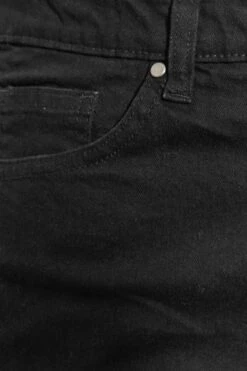 YOURS Curve Black Ripped Wide Leg Stretch Jeans -Saga Dresses Shop 67826a33 9b63 47 143030 Z