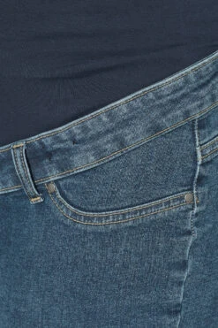 YOURS BUMP IT UP MATERNITY Curve Blue Stretch Mom Jeans -Saga Dresses Shop 68ab7df4 0ec1 45 158338 Z