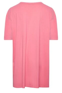 YOURS 2 PACK Curve Pink & Navy Blue Oversized Slogan Tunic Tops -Saga Dresses Shop 69c91272 c149 45 320772 Y