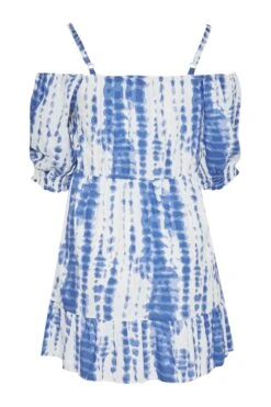 YOURS Curve Blue Tie Dye Cold Shoulder Top -Saga Dresses Shop 6b53bae5 84fd 41 173969 Y