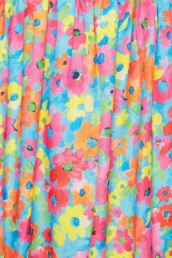 LIMITED COLLECTION Curve Pink Floral Frill Cold Shoulder Midi Dress 11 LIMITED COLLECTION Curve Pink Floral Frill Cold Shoulder Midi Dress -Saga Dresses Shop 6f399960 8c9f 42 215558 Z