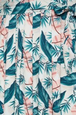 YOURS Curve Blue Leaf Print Maxi Wrap Dress 9 YOURS Curve Blue Leaf Print Maxi Wrap Dress -Saga Dresses Shop 6f88c9ff 907d 46 302157 Z