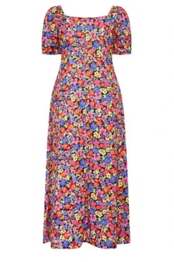 LIMITED COLLECTION Curve Black & Pink Floral Wrap Maxi Dress 11 LIMITED COLLECTION Curve Black & Pink Floral Wrap Maxi Dress -Saga Dresses Shop 6f9ac42c 8d63 42 215920 Y