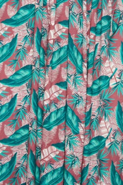 YOURS Curve Pink Leaf Print Maxi Wrap Dress 9 YOURS Curve Pink Leaf Print Maxi Wrap Dress -Saga Dresses Shop 6fda4ebd 4fb5 4c 302160 Z