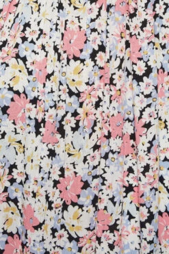 BUMP IT UP MATERNITY Curve Pink Floral Shirred Dress -Saga Dresses Shop 7066b314 28e8 48 158402 Z