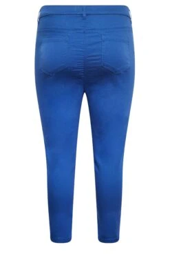 YOURS Curve Cobalt Blue Cropped Stretch GRACE Jeggings -Saga Dresses Shop 7178e5ba 41e3 4f 144750 Y