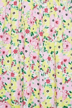 YOURS Curve White Floral Print Shirred Maxi Dress -Saga Dresses Shop 71de845b 9ce5 4f 137342 Z