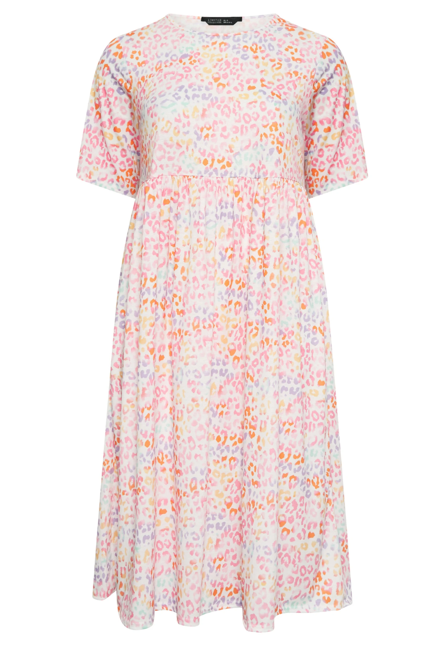 LIMITED COLLECTION Curve White Animal Print Midaxi Smock Dress 5 LIMITED COLLECTION Curve White Animal Print Midaxi Smock Dress - Image 5