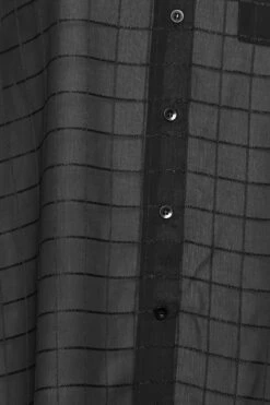 YOURS LONDON Curve Black Check Chiffon Shirt -Saga Dresses Shop 739958b5 3fb1 45 162218 Z