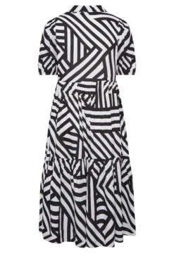 YOURS Curve Black Stripe Button Through Dress 11 YOURS Curve Black Stripe Button Through Dress -Saga Dresses Shop 74b296d1 fe4c 4c 137551 Y