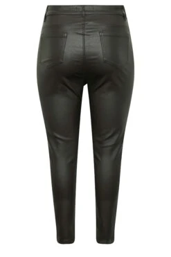 YOURS Curve Black Coated Skinny Stretch AVA Jeans -Saga Dresses Shop 7629e1a0 066a 49 143053 Y