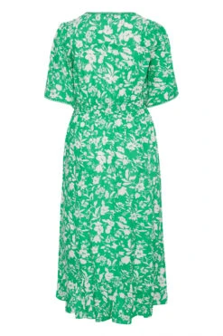 YOURS Curve Green Floral Dipped Hem Dress 11 YOURS Curve Green Floral Dipped Hem Dress -Saga Dresses Shop 76d8e4b4 7059 49 137119 Y