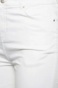 Yours Curve White Ripped Wide Leg Jeans -Saga Dresses Shop 77ca8ef8 9a3a 4c 143237 Z