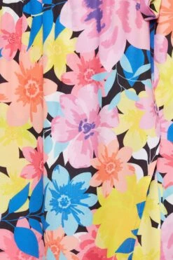 LIMITED COLLECTION Curve Pink Floral Print Strappy Wrap Dress 11 LIMITED COLLECTION Curve Pink Floral Print Strappy Wrap Dress -Saga Dresses Shop 784d3013 3a0a 42 215499 Z