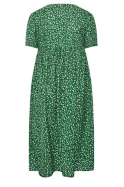 YOURS Curve Green Daisy Print Smock Dress 11 YOURS Curve Green Daisy Print Smock Dress -Saga Dresses Shop 78614781 a889 47 137336 Y
