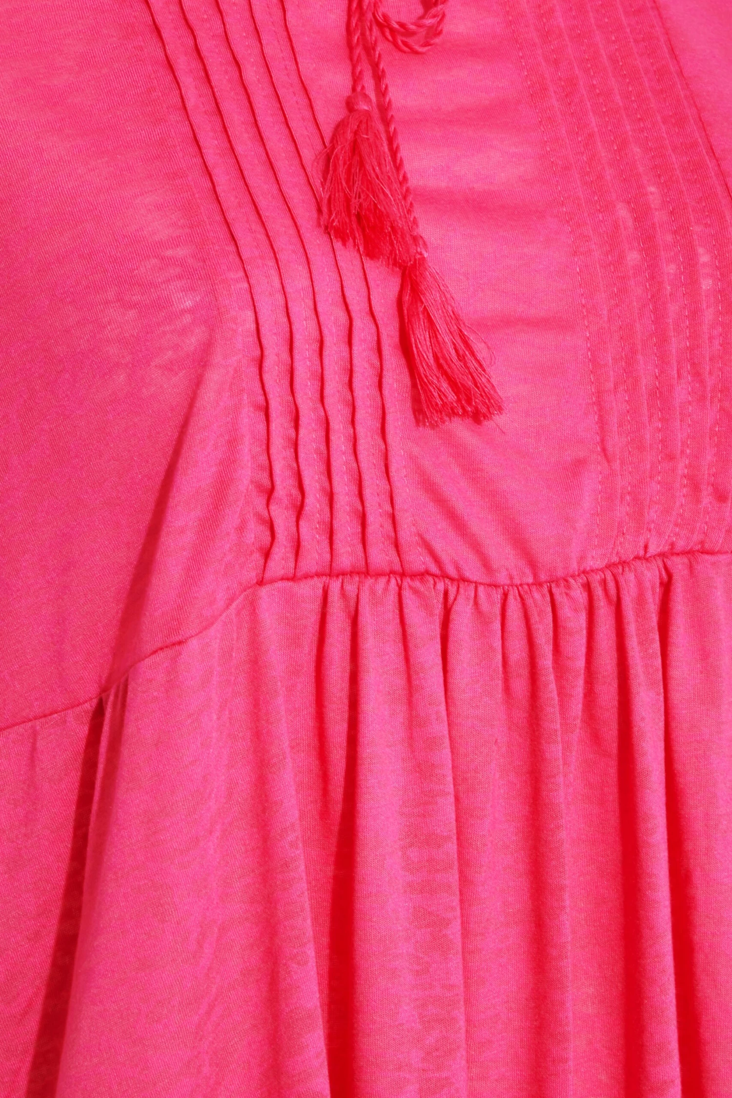 YOURS Curve Pink Burnout Tie Neck Vest Top 3 YOURS Curve Pink Burnout Tie Neck Vest Top - Image 3