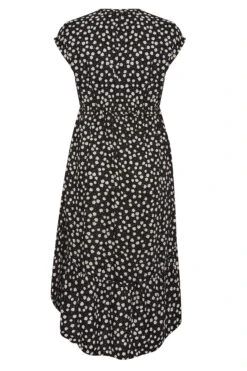YOURS Curve Black Daisy Print High Low Wrap Dress 11 YOURS Curve Black Daisy Print High Low Wrap Dress -Saga Dresses Shop 7929adcb e0e5 4f 137469 Y