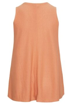 YOURS Curve Orange Pointelle Vest Top -Saga Dresses Shop 79bdd535 26ad 44 301842 Y