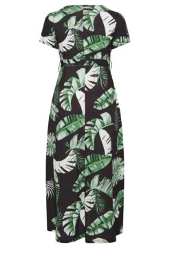 YOURS Curve Black Leaf Print Wrap Front Midaxi Dress 11 YOURS Curve Black Leaf Print Wrap Front Midaxi Dress -Saga Dresses Shop 7c0e69b1 ddd4 4a 302151 Y