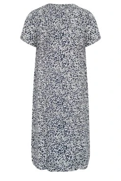 YOURS Curve Navy Blue Ditsy Print Tea Dress 11 YOURS Curve Navy Blue Ditsy Print Tea Dress -Saga Dresses Shop 7d08f476 8f34 4b 137442 Y