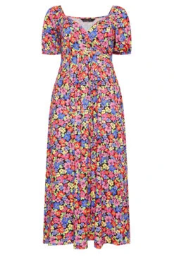 LIMITED COLLECTION Curve Black & Pink Floral Wrap Maxi Dress 10 LIMITED COLLECTION Curve Black & Pink Floral Wrap Maxi Dress -Saga Dresses Shop 7d7867f1 5fa2 4e 215920 X