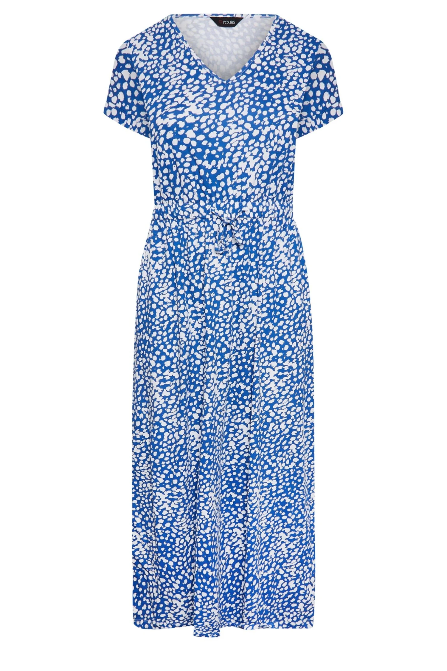 YOURS Curve Cobalt Blue Animal Print Maxi T-Shirt Dress 5 YOURS Curve Cobalt Blue Animal Print Maxi T-Shirt Dress - Image 5