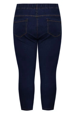 YOURS Curve Indigo Blue Stretch Cropped JENNY Jeggings 5 YOURS Curve Indigo Blue Stretch Cropped JENNY Jeggings -Saga Dresses Shop 7df9d47f 9ffa 47 144465 BK