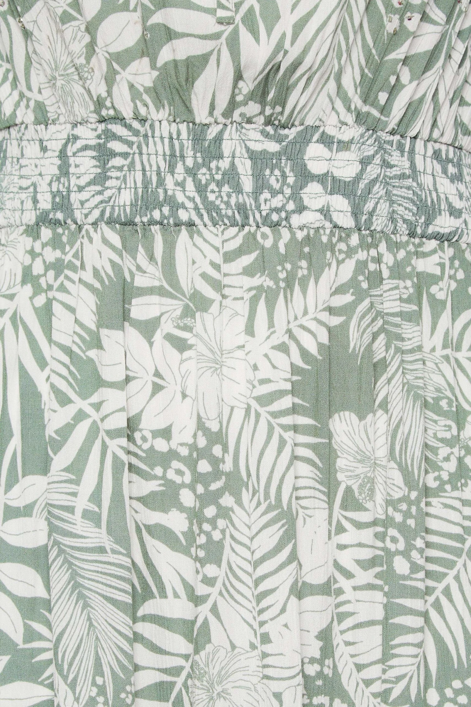 YOURS Curve Green Floral Print Bardot Maxi Dress 4 YOURS Curve Green Floral Print Bardot Maxi Dress - Image 4