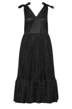 YOURS LONDON Curve Black Spot Mesh Tiered Dress 10 YOURS LONDON Curve Black Spot Mesh Tiered Dress -Saga Dresses Shop 7f8e4d65 93bf 4f 161717 X