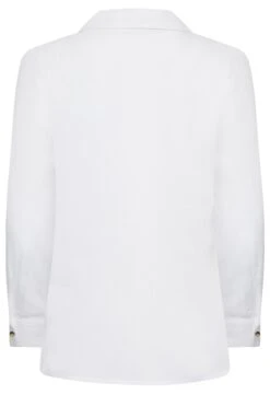 YOURS PETITE Curve White Linen Blend Shirt 11 YOURS PETITE Curve White Linen Blend Shirt -Saga Dresses Shop 8014728c 0f6f 4c 174428 Y