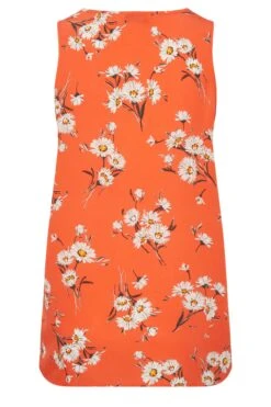 YOURS Curve Red Floral Vest Top -Saga Dresses Shop 8060415f caaf 4e 131913 Y