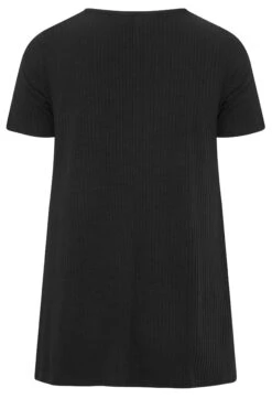 YOURS Curve 2 PACK Black Ribbed Swing Tops -Saga Dresses Shop 8178f5bf 6efd 41 320952 Y