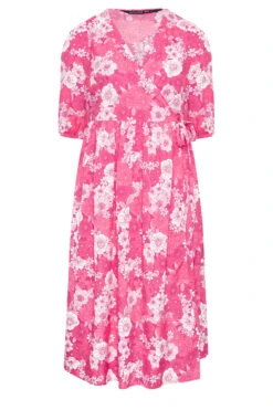 LIMITED COLLECTION Curve Pink Floral Wrap Midaxi Dress 14 LIMITED COLLECTION Curve Pink Floral Wrap Midaxi Dress -Saga Dresses Shop 8192ccb3 71f5 4e 215505 X