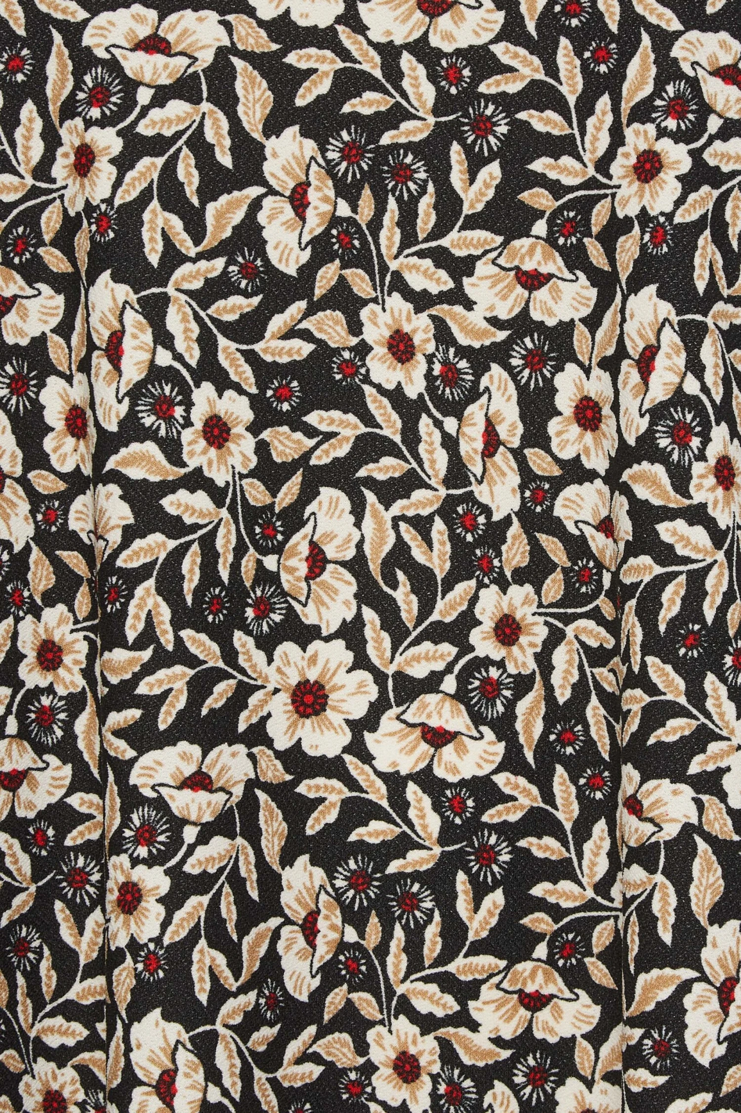 YOURS Curve Black Floral Print Drape Pocket Mini Dress 4 YOURS Curve Black Floral Print Drape Pocket Mini Dress - Image 4