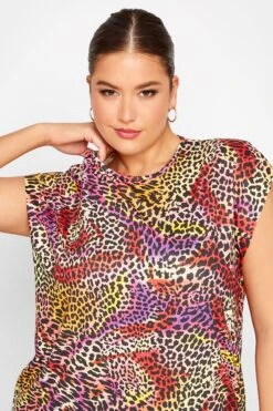 LIMITED COLLECTION Curve Pink Animal Print Boxy Vest Top -Saga Dresses Shop 83137296 a3b3 47 215649 D