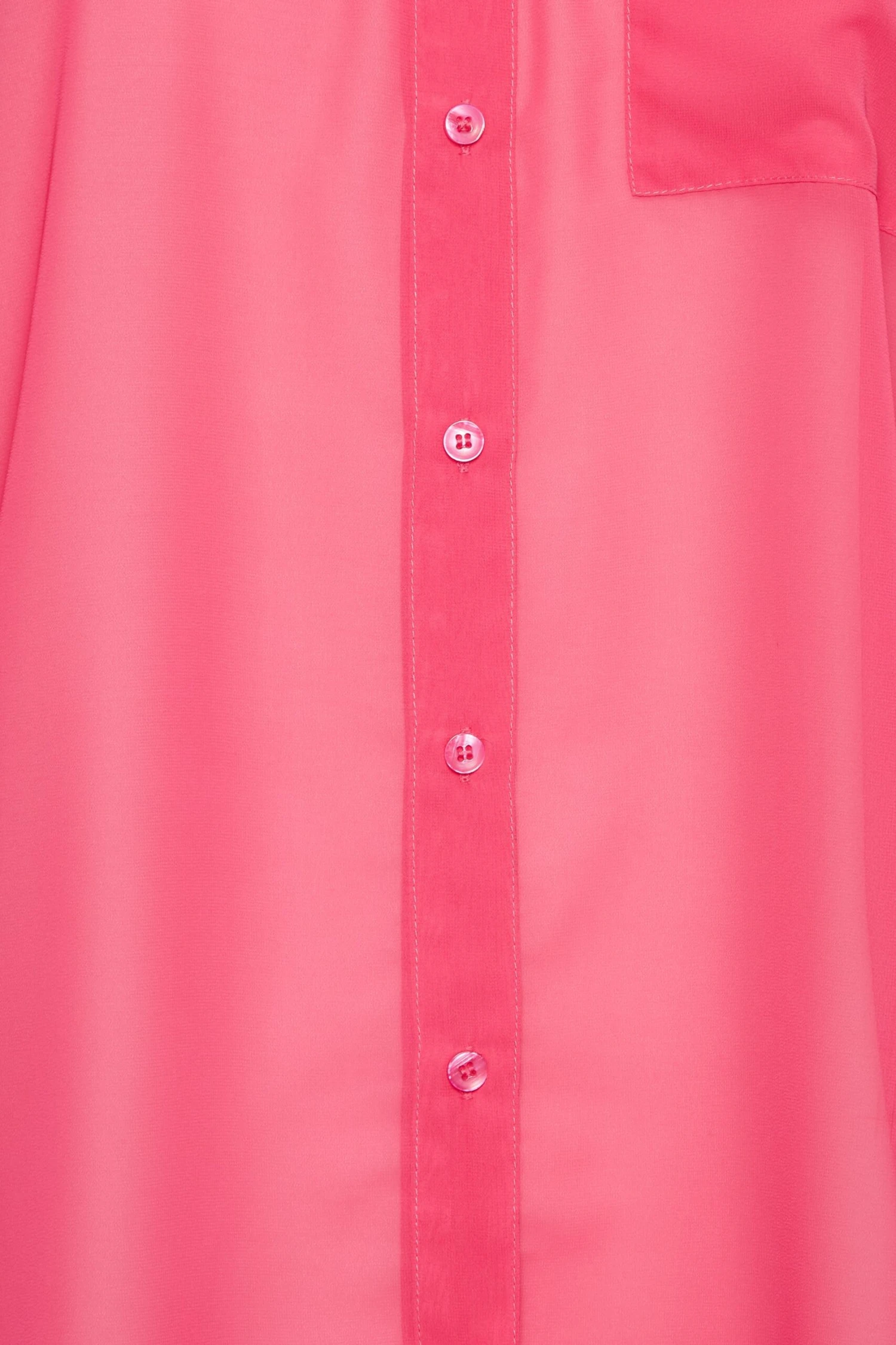 YOURS LONDON Curve Hot Pink Pleat Sleeve Shirt 4 YOURS LONDON Curve Hot Pink Pleat Sleeve Shirt - Image 4