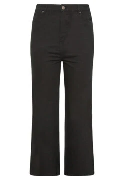 YOURS Curve Black Stretch Wide Leg Jeans -Saga Dresses Shop 83f58bf4 f75c 4b 142910 X