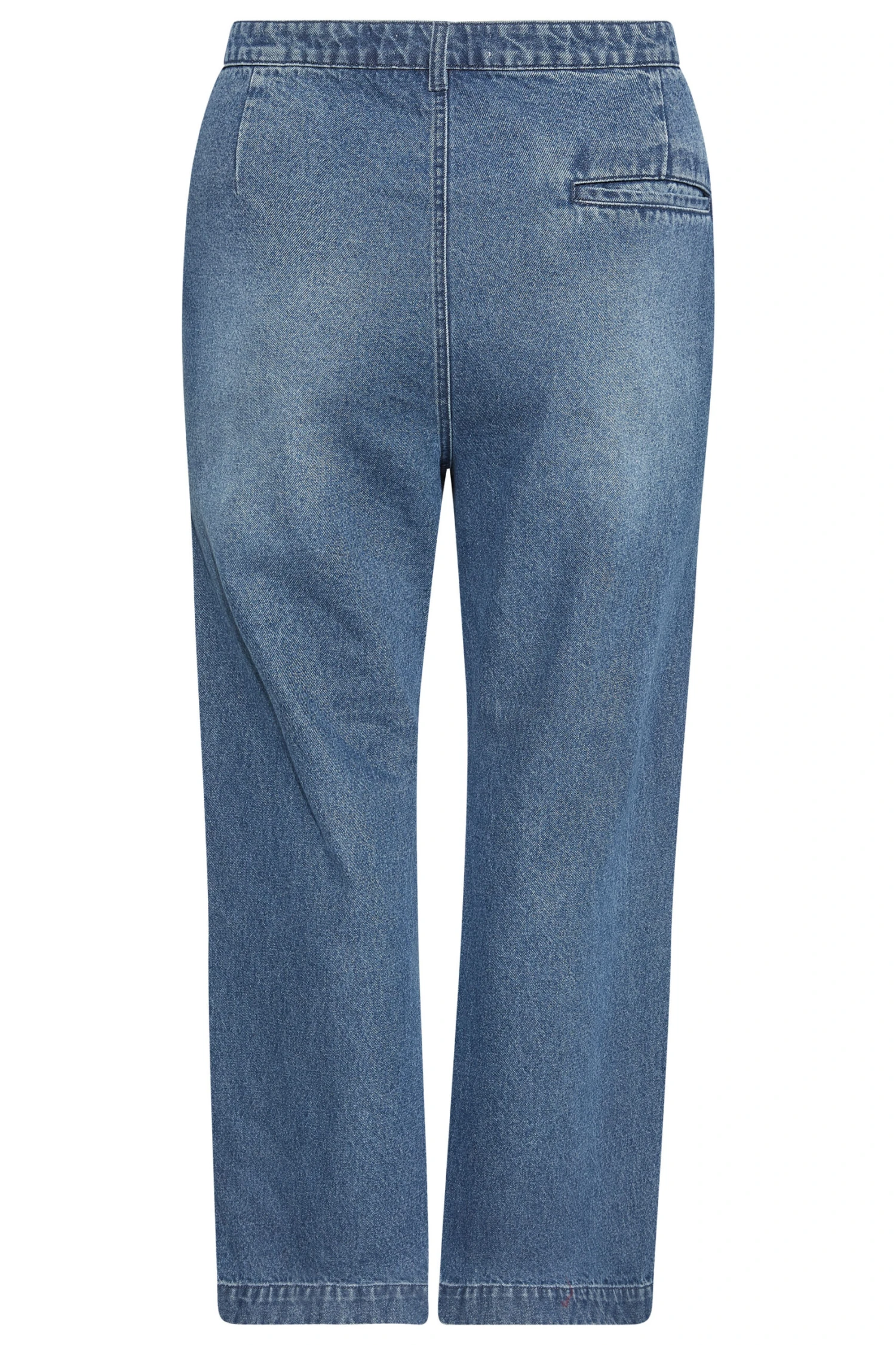 YOURS Curve Blue Wide Leg Jeans 7 YOURS Curve Blue Wide Leg Jeans - Image 7