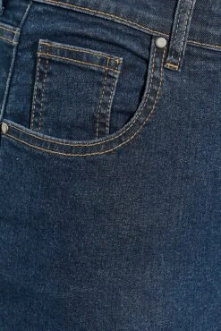 YOURS Curve Blue Side Split Stretch Straight Leg Jeans -Saga Dresses Shop 85f4230f d771 4b 143021 Z