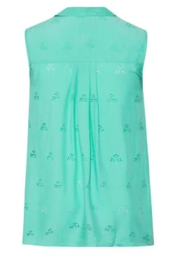 YOURS Curve Blue Sleeveless Swing Shirt -Saga Dresses Shop 8668955c 35c8 48 174026 Y