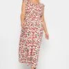 LIMITED COLLECTION Curve White Cherry Print Frill Maxi Dress