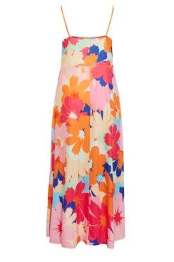 LIMITED COLLECTION Curve Pink Floral Print Cami Maxi Dress -Saga Dresses Shop 872fee7c ecb5 49 215559 Y