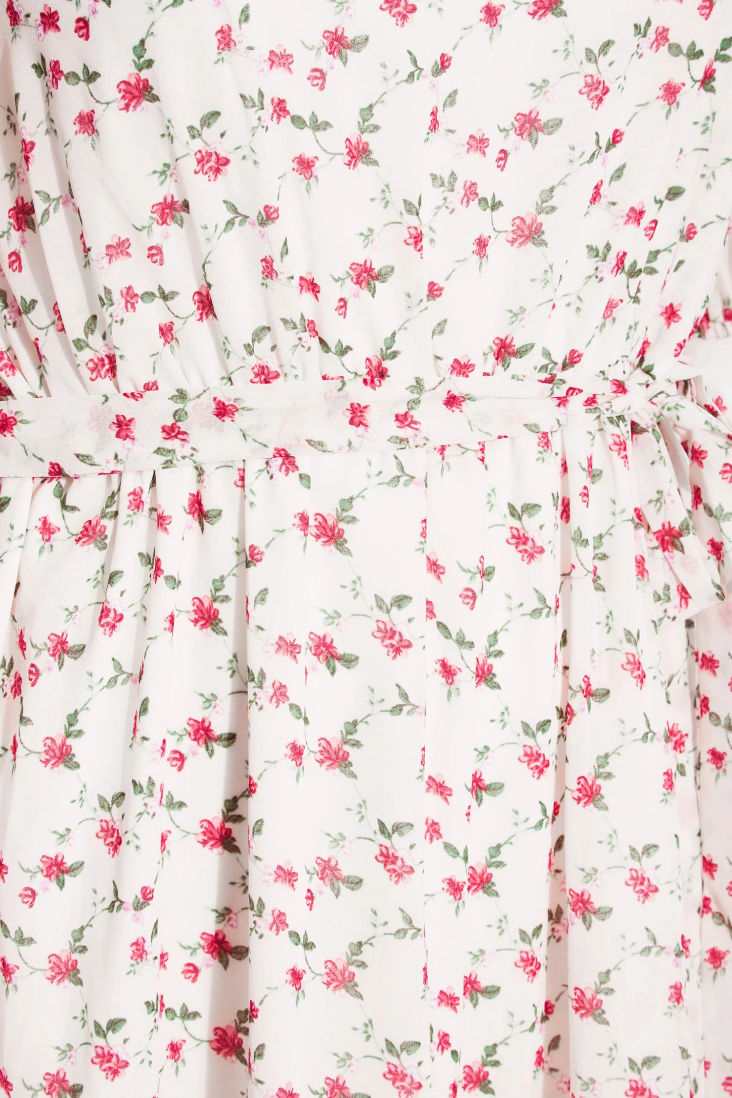 YOURS LONDON Curve White Ditsy Smock Maxi Dress 4 YOURS LONDON Curve White Ditsy Smock Maxi Dress - Image 4