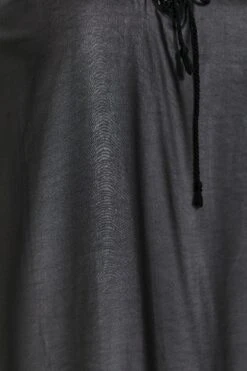 YOURS Curve Black Chiffon Short Sleeve Fringe Hem Top -Saga Dresses Shop 88f62041 55ab 4f 301031 Z