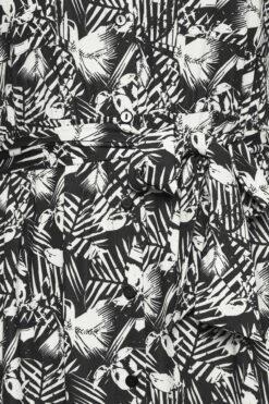 YOURS Curve Black & White Leaf Print Spilt Hem Midaxi Shirt Dress -Saga Dresses Shop 89bcf96d d9bb 47 302078 Z