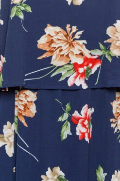 YOURS LONDON Curve Navy Blue Floral Overlay Maxi Dress -Saga Dresses Shop 8b4aa258 59af 45 161945 Z